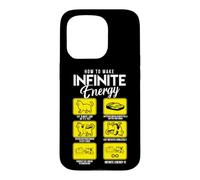 Custodia per iPhone 15 Pro Divertente Scienza Sarcasmo Ipotesi Infinite Energy Loop Cat