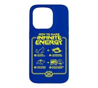 Custodia per iPhone 15 Pro Divertente Scienza Sarcasmo Ipotesi Infinite Energy Loop Cat