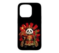 Custodia per iPhone 15 Pro Divertente souvenir da viaggio con panda cinese imperatore cinese