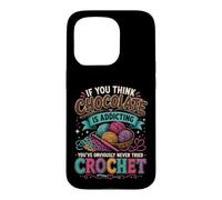 Custodia per iPhone 15 Pro Divertente uncinetto Addict Yarn Lover Craft