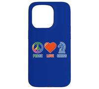 Custodia per iPhone 15 Pro DIVERTENTI SCACCHI AMORE PACE CON ICONE