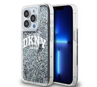 DKNY Custodia Liquid Glitter Big Logo Nero - iPhone 15 Pro