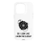 Custodia per iPhone 15 Pro Do I Look Like I'm On The Clock Funny Sarcastic Saying