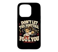 Custodia per iPhone 15 Pro Don't Let the Ponytail Fool You Karate Girls Cintura nera