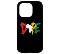 Custodia per iPhone 15 Pro Dope Africa Map Pan African Colors Juneteenth