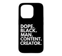 Custodia per iPhone 15 Pro Dope Black Man Content Creator Orgoglio afroamericano
