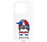 Custodia per iPhone 15 Pro Dutch Girl Dutch Heritage Netherlands Flag