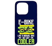 Custodia per iPhone 15 Pro E-Bike come una normale bici ma molto più fresca Ebike Bicycle Humor