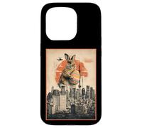 Custodia per iPhone 15 Pro Easter Bunny Funny Japanese Kaiju Egg Hunt Joke