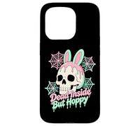 Custodia per iPhone 15 Pro Easter Dead Inside ma Hoppy Skull Bunny Pastel Goth