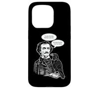 Custodia per iPhone 15 Pro Edgar Allan Poe Raven Letteratura gotica Poesia macabra