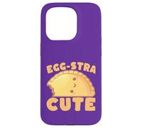 Custodia per iPhone 15 Pro Egg-stra Carino Kawaii Egg Tart Pun Foodie