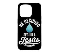 Custodia per iPhone 15 Pro Egli Decidido Seguir A Jesús Battesimo spagnolo Cristianos Preghiera
