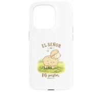 Custodia per iPhone 15 Pro El Señor Es Mi Pastor Agnello Design Salmo 23:1 Carino Pecora