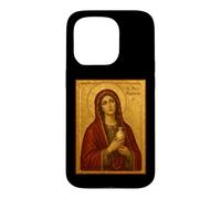 Custodia per iPhone 15 Pro Elegante icona cattolica di Santa Maria Maddalena