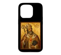 Custodia per iPhone 15 Pro Elegante icona cattolica di Sant'Agostino d'Ippona