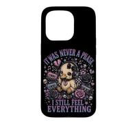 Custodia per iPhone 15 Pro Emo Duck Goth Duck Sad Duck Music Cassette Cuore spezzato