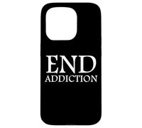 Custodia per iPhone 15 Pro End Addiction Fighting Drug Abuse Sobriety Awareness Sober