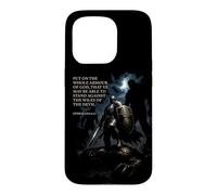 Custodia per iPhone 15 Pro Epic Bible Verse Christian Graphic - Put on The Armor of GOD