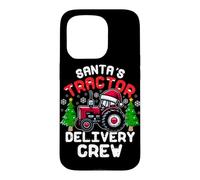 Custodia per iPhone 15 Pro Equipaggio di consegna del trattore di Babbo Natale