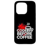 Custodia per iPhone 15 Pro ER Nurse Code 99 Before Coffee Medical Humor
