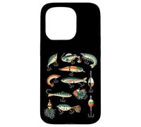 Custodia per iPhone 15 Pro Esche da pesca retrò Pesce Bait Collection Fisherman