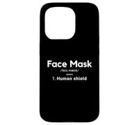 Custodia per iPhone 15 Pro Face Mask Human Shield Social Distancing Mask Definition