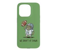 Custodia per iPhone 15 Pro Fantacalcio, We Draft At Dawn, Funny Fall,