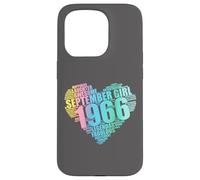 Custodia per iPhone 15 Pro Fantastica ragazza del settembre 1966 leggendaria e favolosa 60° cuore