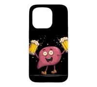 Custodia per iPhone 15 Pro Felice Giornata del fegato con Costume