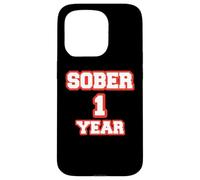 Custodia per iPhone 15 Pro Felice Sobriety 1 Anno Cool Anniversary Red Sobriety