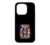 Custodia per iPhone 15 Pro Festa Axolotl DJ Disco Celebrazione Fun