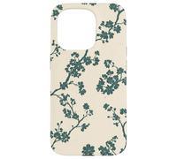 Custodia per iPhone 15 Pro Fiori Botanici Rami Cherry Blossom Nature Art