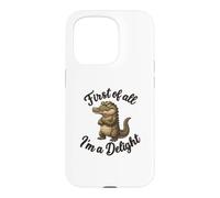 Custodia per iPhone 15 Pro First Of All I’m A Delight Funny Alligator Crocodile Gator