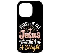 Custodia per iPhone 15 Pro First Of All Jesus Thinks Im A Delight