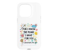 Custodia per iPhone 15 Pro For I Know The Plans I Have For You Christian Back To School