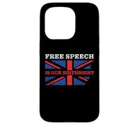 Custodia per iPhone 15 Pro Free Speech is Our Birthright - Anti-Woke Conservative Quote