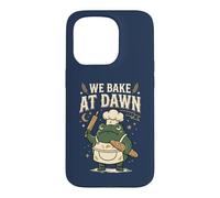 Custodia per iPhone 15 Pro Frog We Bake at Dawn Funny Baking Humor Meme 4