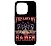 Custodia per iPhone 15 Pro Fueled By Ramen Cat Mangia Ramen Bowl Noodle Cup Zuppa Anime