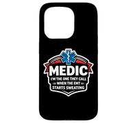 Custodia per iPhone 15 Pro Fun Medic I'm The One They Call When The EMT inizia a sudare