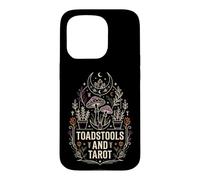 Custodia per iPhone 15 Pro Funghi velenosi e tarocchi strega Halloween Occulto Goth Design