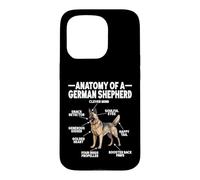 Custodia per iPhone 15 Pro Funny Anatomy Pastore Tedesco Amanti Pastore Tedesco Cane Pastore