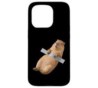 Custodia per iPhone 15 Pro Funny Baby Capybara Duct Tape Meme Cute Pup Rodent Humor Art