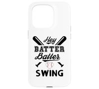 Custodia per iPhone 15 Pro Funny Baseball Batter Batter Swing Hey Game Day Baseball Mom