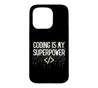Custodia per iPhone 15 Pro Funny Coding is My Superpower Coder Programmer