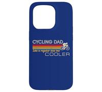 Custodia per iPhone 15 Pro Funny Cyclist Cycling Dad Like A Regular Dad But Cooler Mens