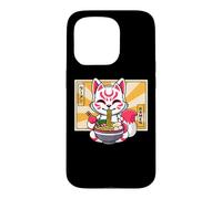 Custodia per iPhone 15 Pro Funny Kawaii Ramen Kids Kitsune Nine Tailed Lover