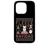 Custodia per iPhone 15 Pro Funny Llama Farmer Christmas Alpaca Farming Brutto Natale