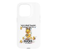 Custodia per iPhone 15 Pro Funny Math Teacher Teacher Appreciation Back to School