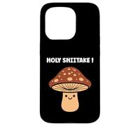 Custodia per iPhone 15 Pro Funny minimalist mushroom simple holy shiitake